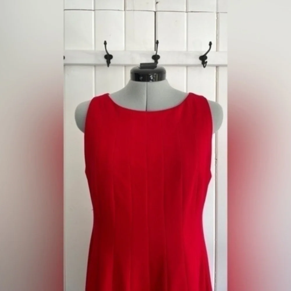Calvin Klein Paneled Fit & Flare Sleeveless Dress - Petite